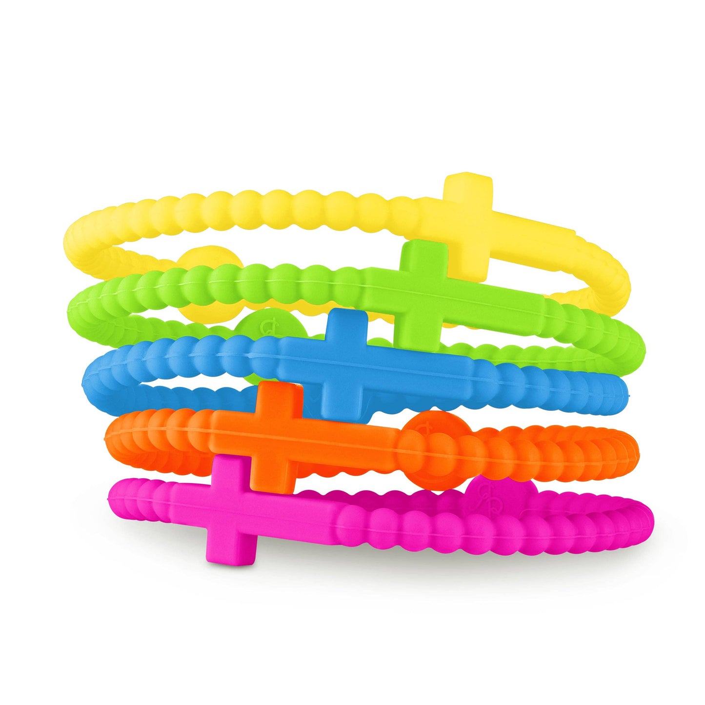 Jesus Bracelets (silicone cross bracelets): Serene (5 pack) / Small