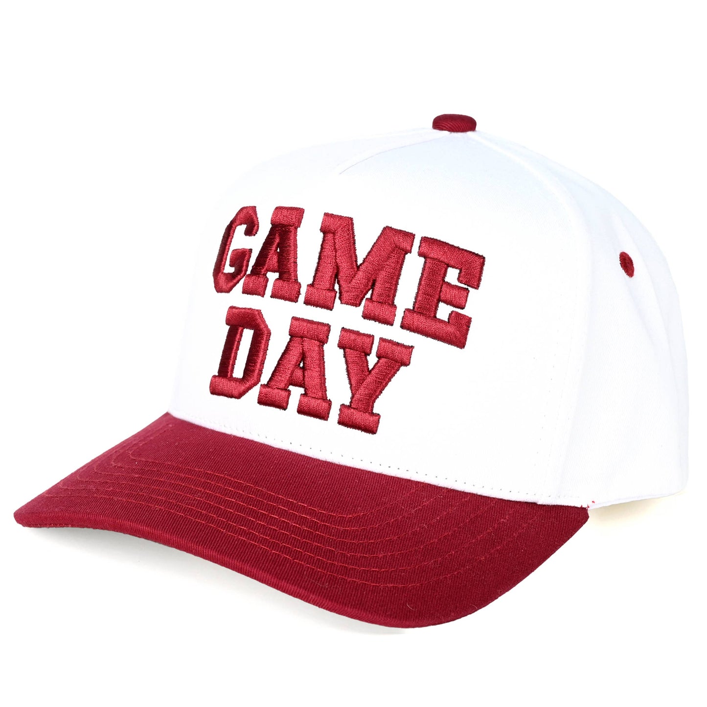 C.C GAME DAY Embroidered Cotton Baseball Cap: Dark Green