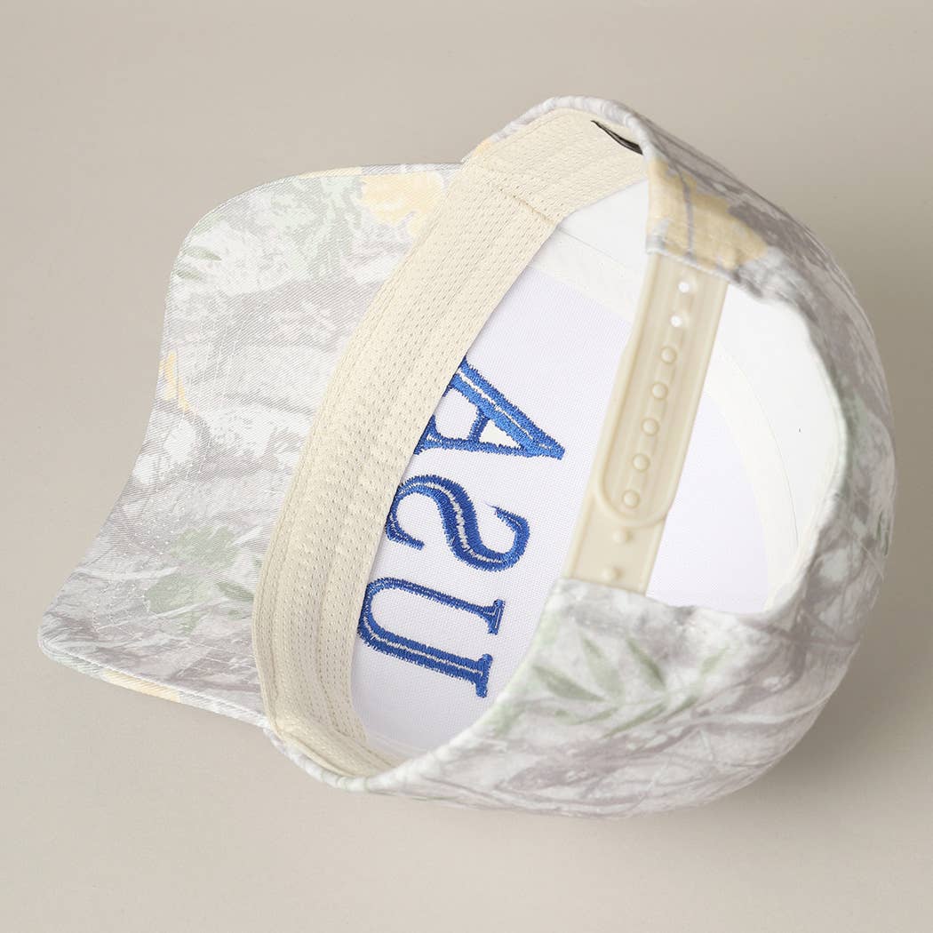 USA Letter Embroidery Camo Print Baseball Cap: BEIGE CAMO-BEIGE / ONE SIZE