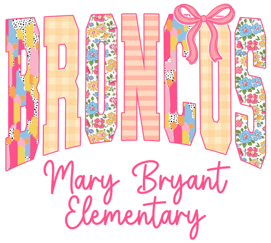 Mary Bryant Broncos Peach Shirt