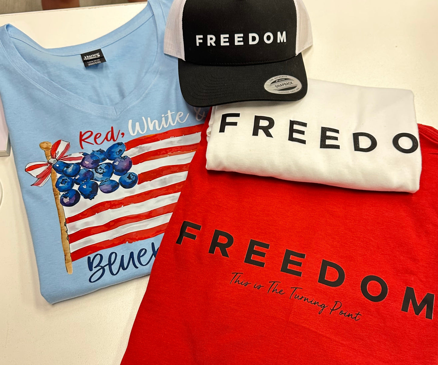 Freedom With Flag On Left Sleeve