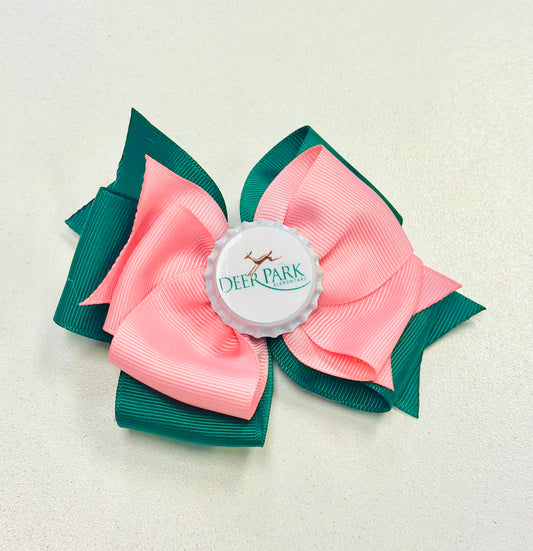 Deer Park Small Pink and Green Bow