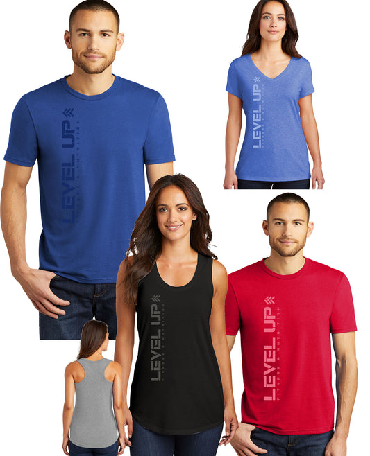 Level Up Tri-Blend T-Shirt W/ Fade Logo
