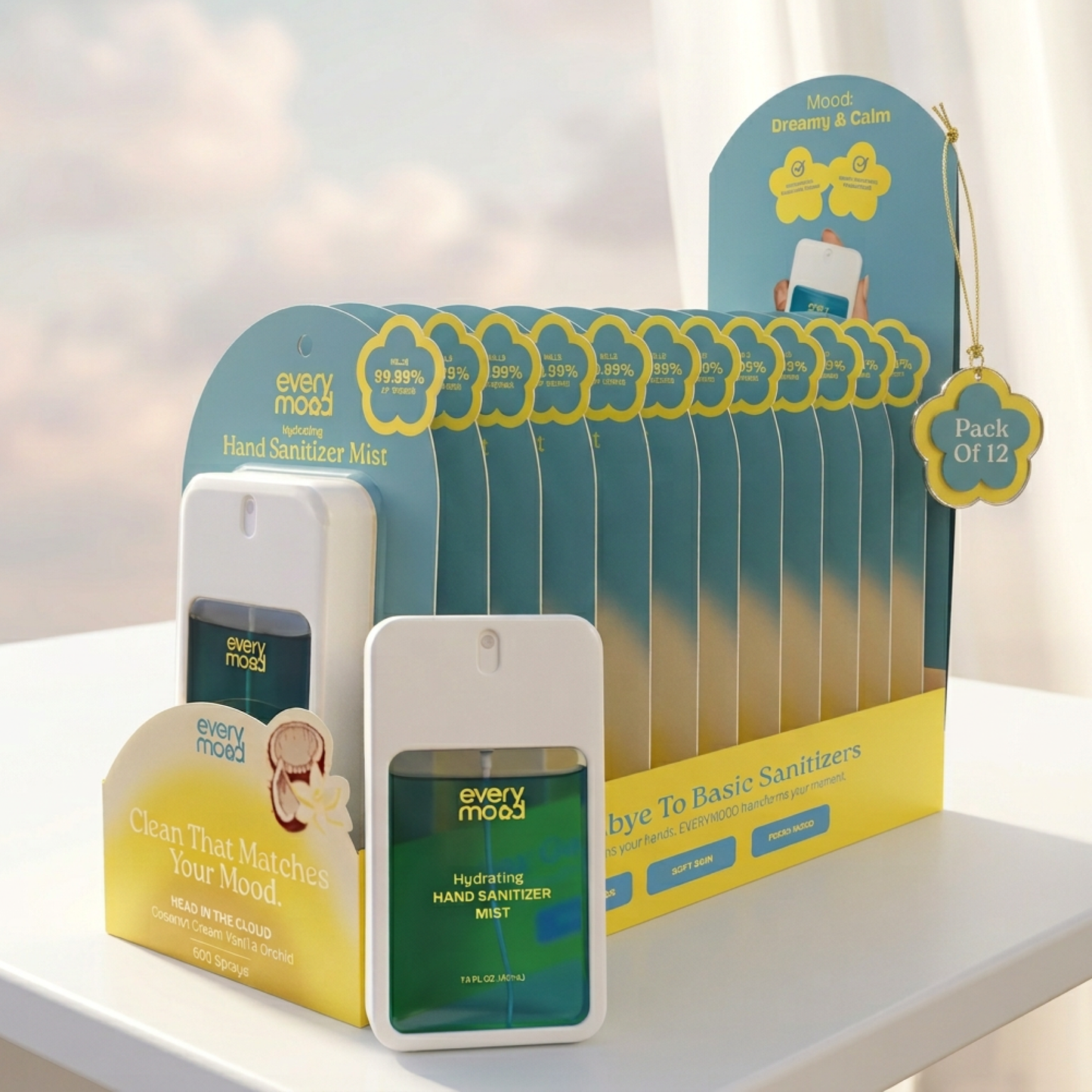 EveryMood | 12pk | Hand Sanitizer Mist | Head in the Clouds
