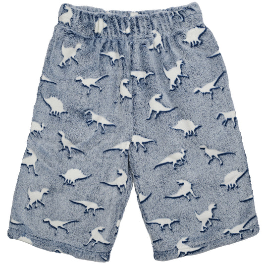 Dinosaur Tracks Glow In The Dark Plush Shorts - Small