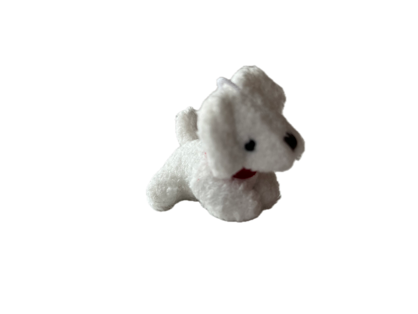 Small Plush Puppy Dog Dollhouse Bag Charm Craft