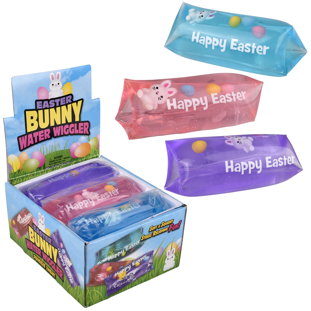 EASTER BUNNY JUMBO WATER WIGGLER 5"