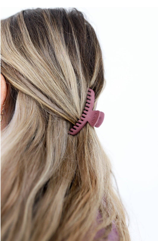 MATTE MINI HOLD EVERYTHING CLAW ( 11 COLORS ): PLUM