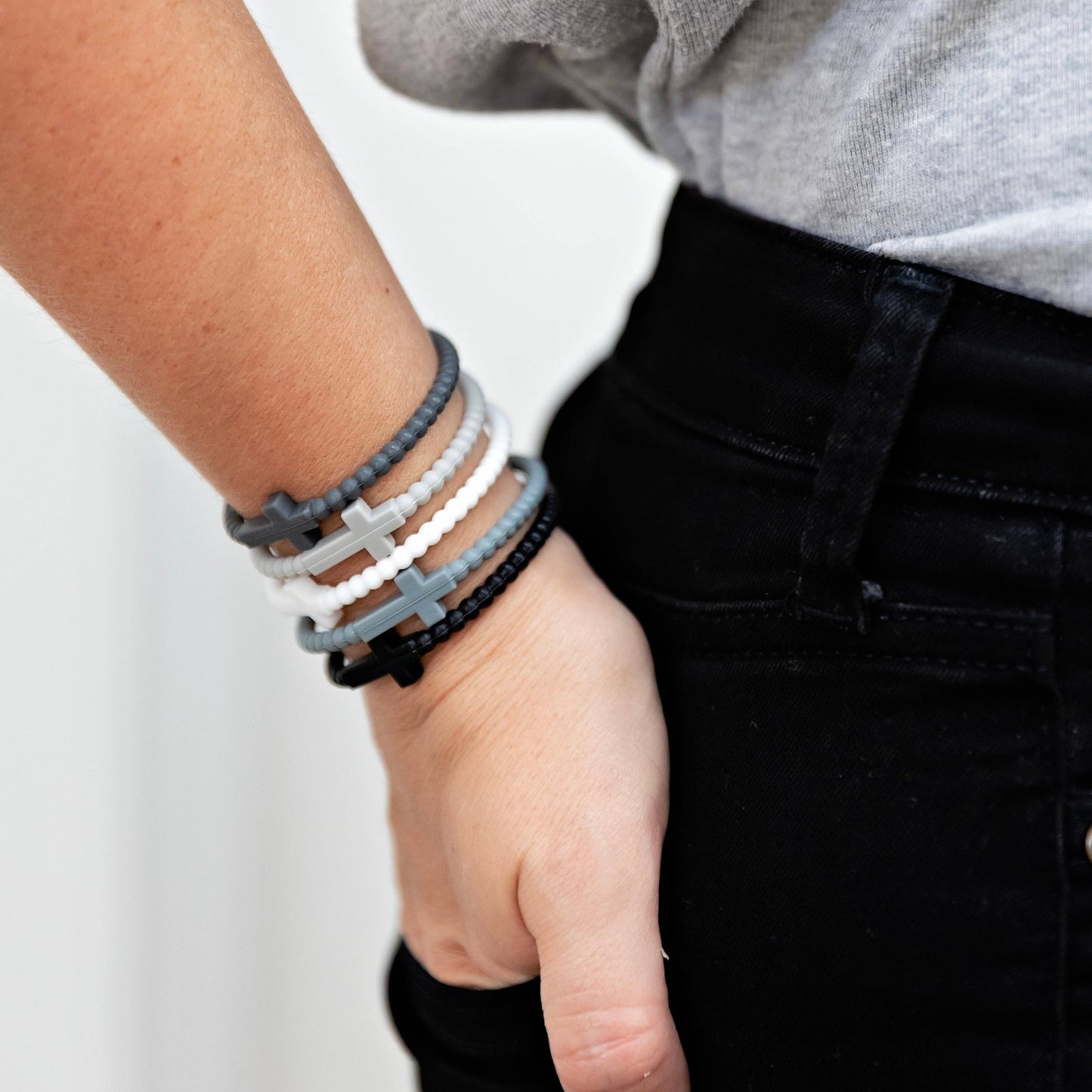 Jesus Bracelets - 5 Packs: Serene / Large