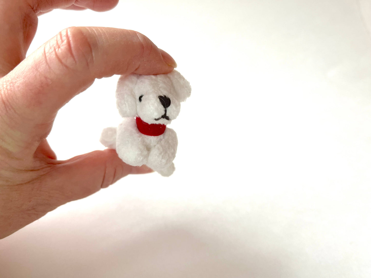 Small Plush Puppy Dog Dollhouse Bag Charm Craft