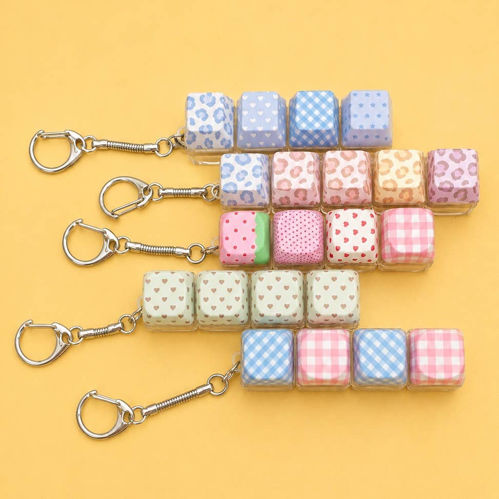 Printed Keyboard Fidget Stress Relief Keychain | 40KC205: A