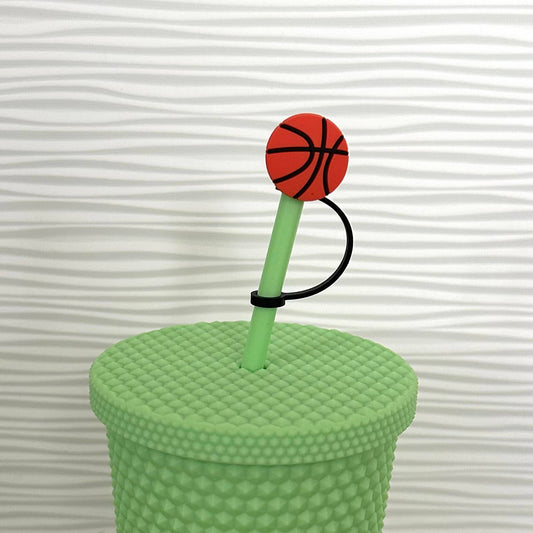 Gameday Straw Cover Topper Basketball 7mm