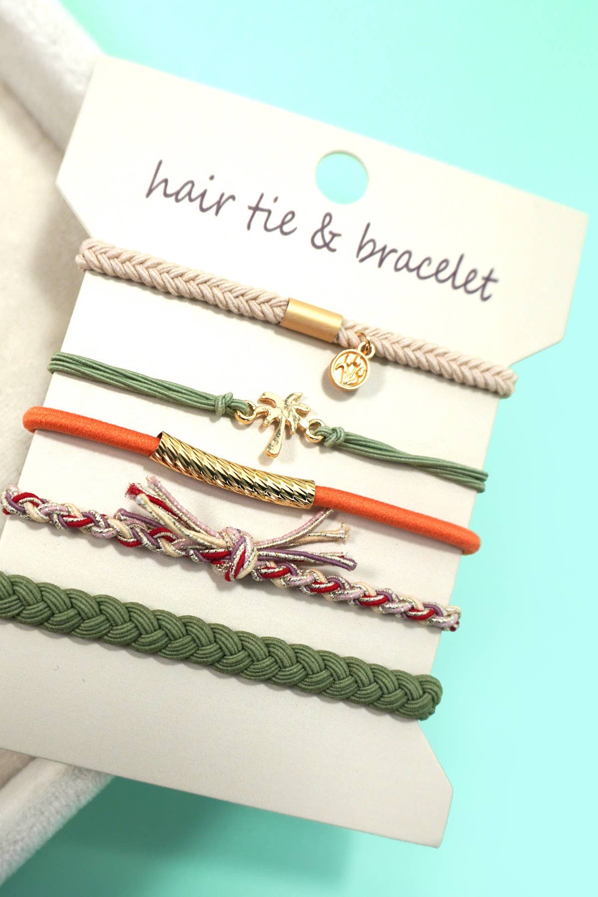 BOHO DUAL FUNCTION KNOT BRACELET HAIR TIES | 40BH104: BOW