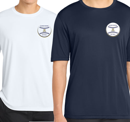 Alonso Softball Left Chest Ball Logo
