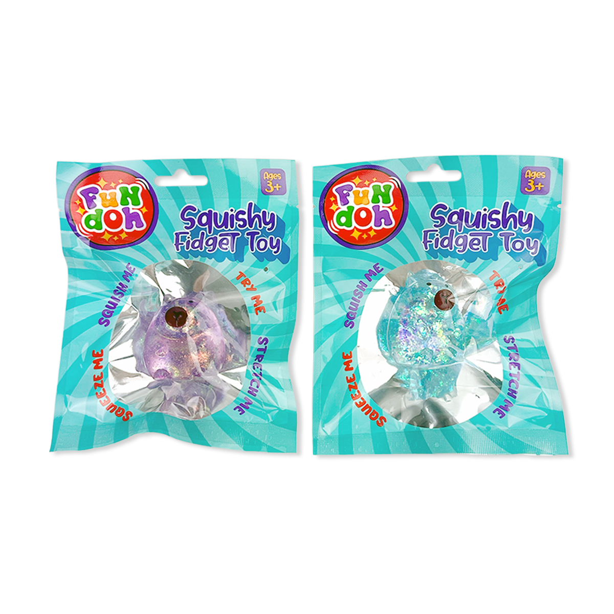 Fun Doh Squish and Squeeze Gummy Fidget Toy - 12/Display: Wholesale Price