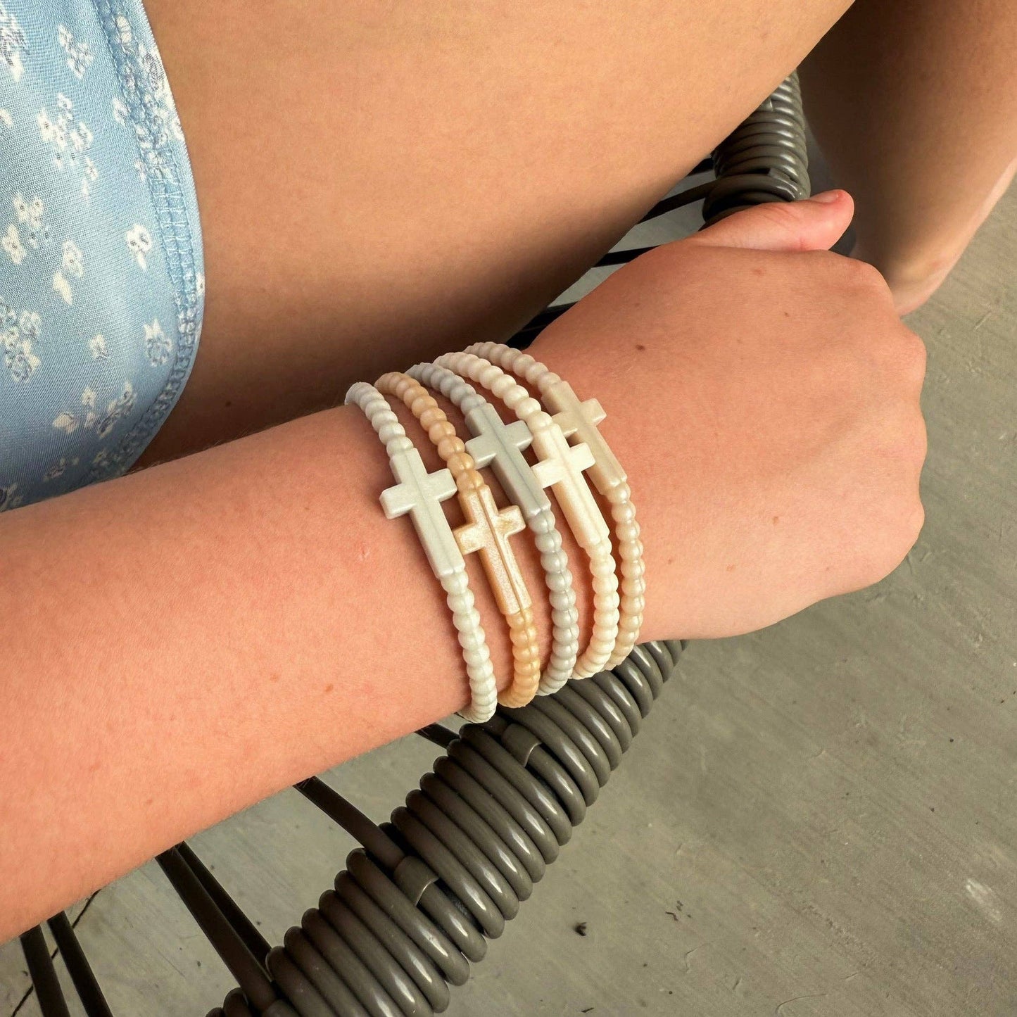 Jesus Bracelets - 25 Packs: Cotton Candy Sky (25 Pack) / Medium
