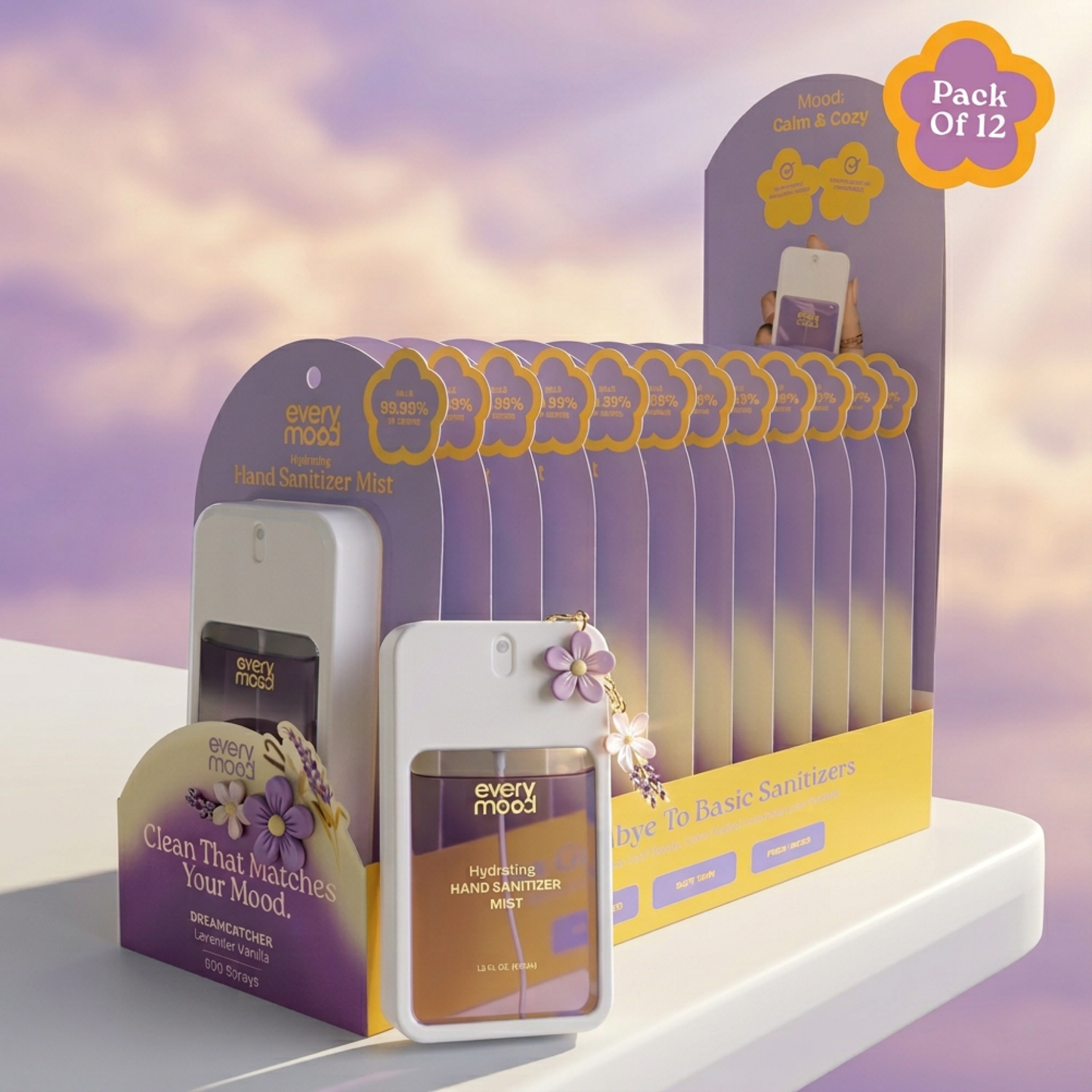 EveryMood | 12pk | Hand Sanitizer Mist | Dreamcatcher