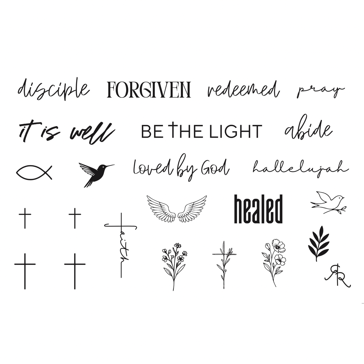 Christian Temporary Tattoos: Fear Not