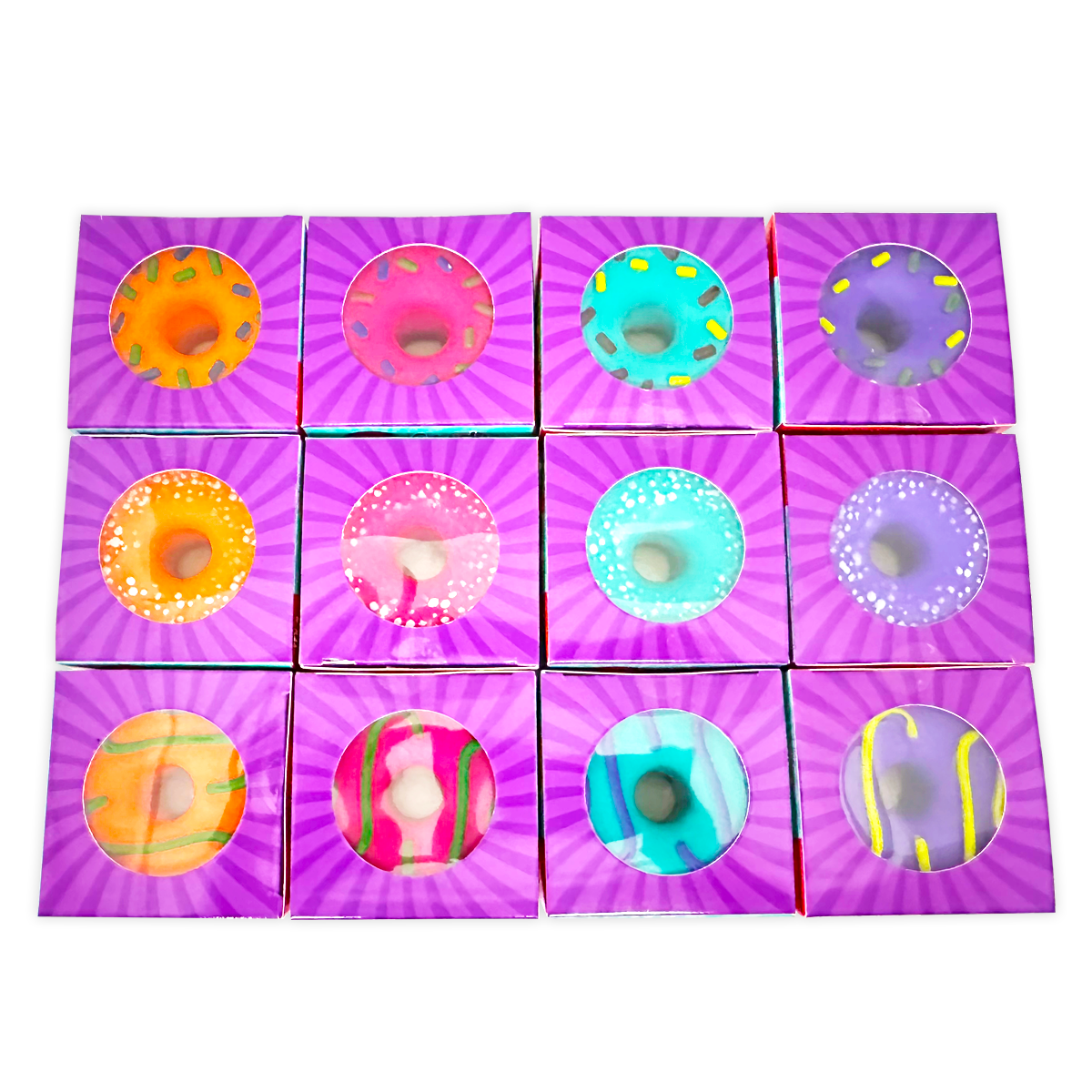 Fun Doh Squishy Fidget Donut Boxed Assortment - 12/Display: Wholesale Price