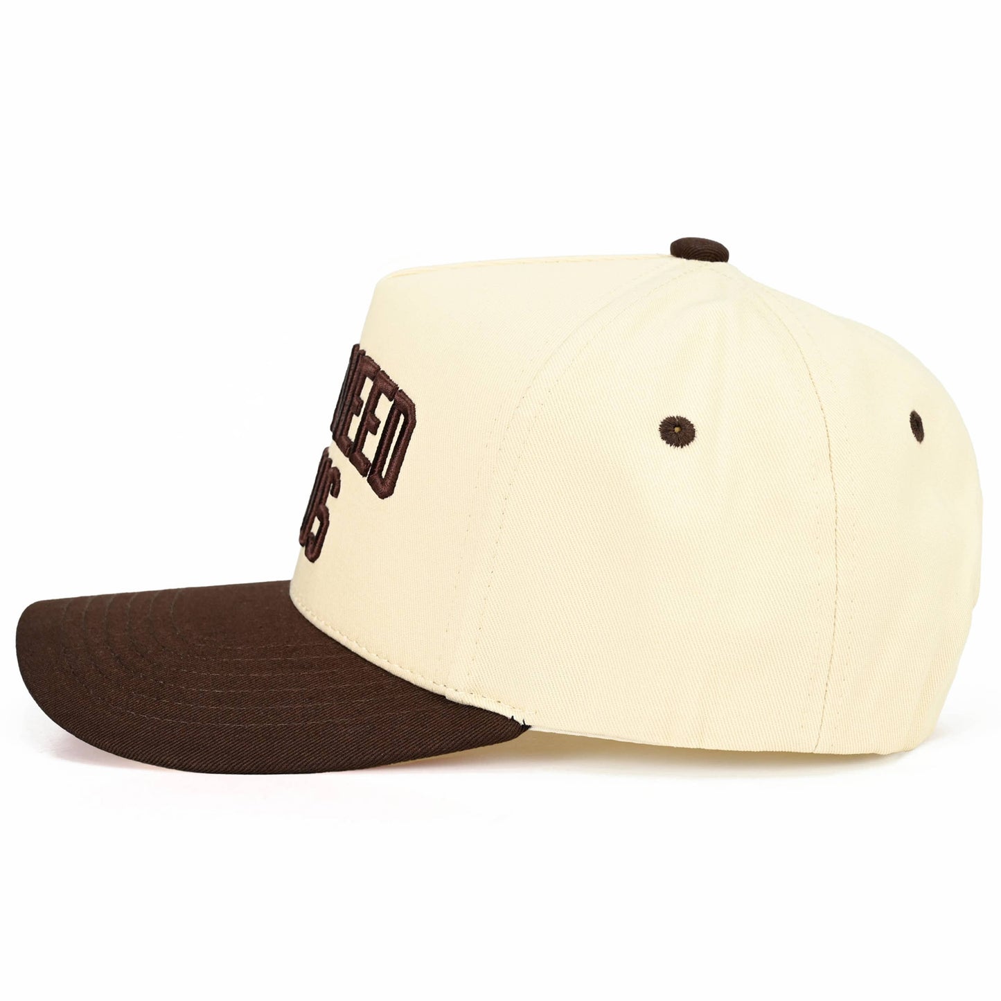 C.C Y'ALL NEED JESUS Embroidered Letter Two Tone Trucker Hat: Beige