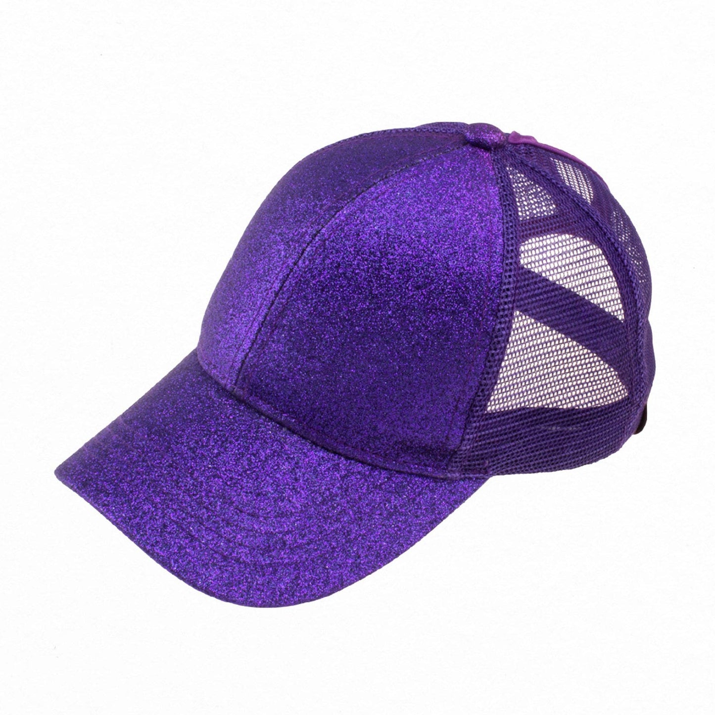 CC Kids Glitter Pony Caps ( KIDS BT-6 ): Light Blue / C.C KIDS ® Tag || Fits Size 1T - 4T || (Head Circumference 17" - 20”)