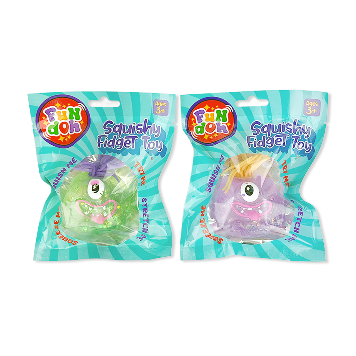 Fun Doh Squish and Squeeze Gummy Fidget Toy - 12/Display: Wholesale Price