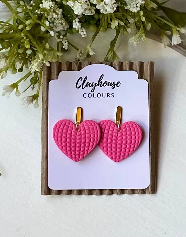 Disco Mirrorball Cowgirl Earrings  : Gold Plated / Light Pink Boots