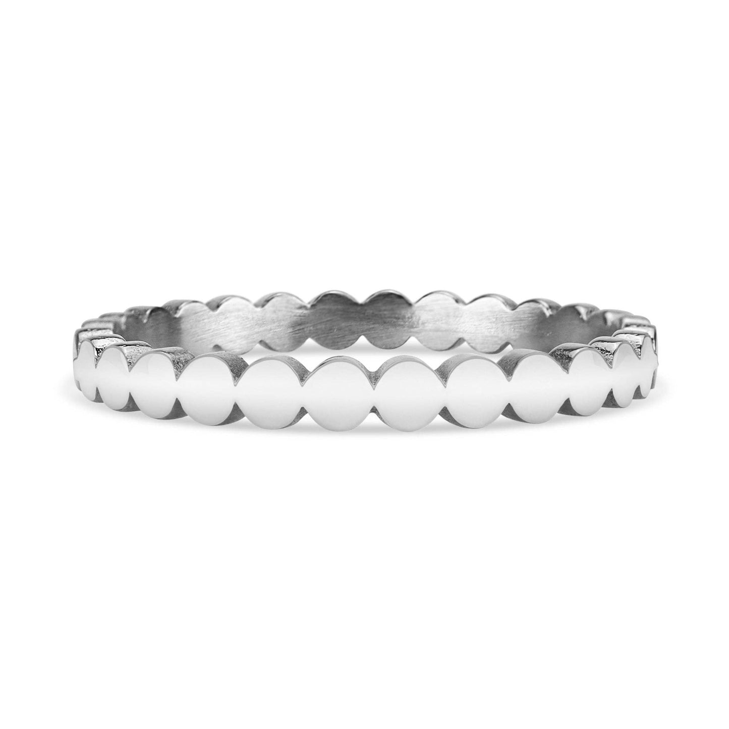 Flat Circle Stacking Ring: Gold / 8