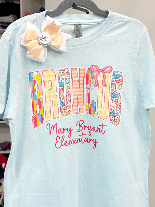 Mary Bryant Broncos Peach Lace