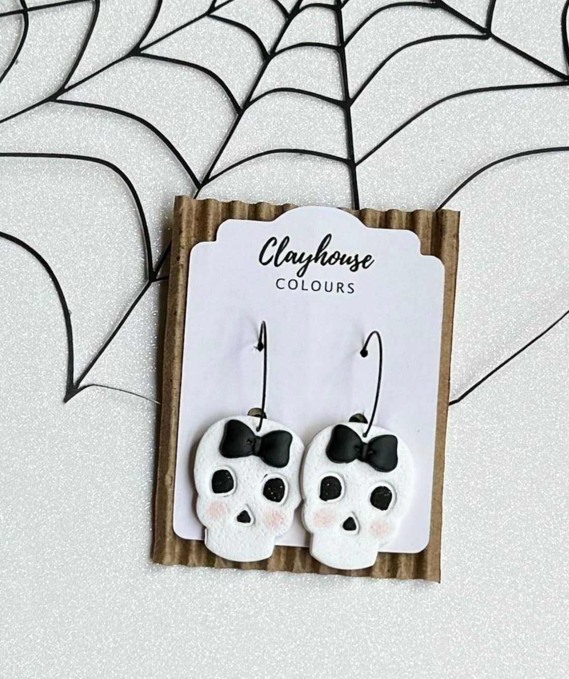 Pink Halloween Earrings : Candy Corn Studs