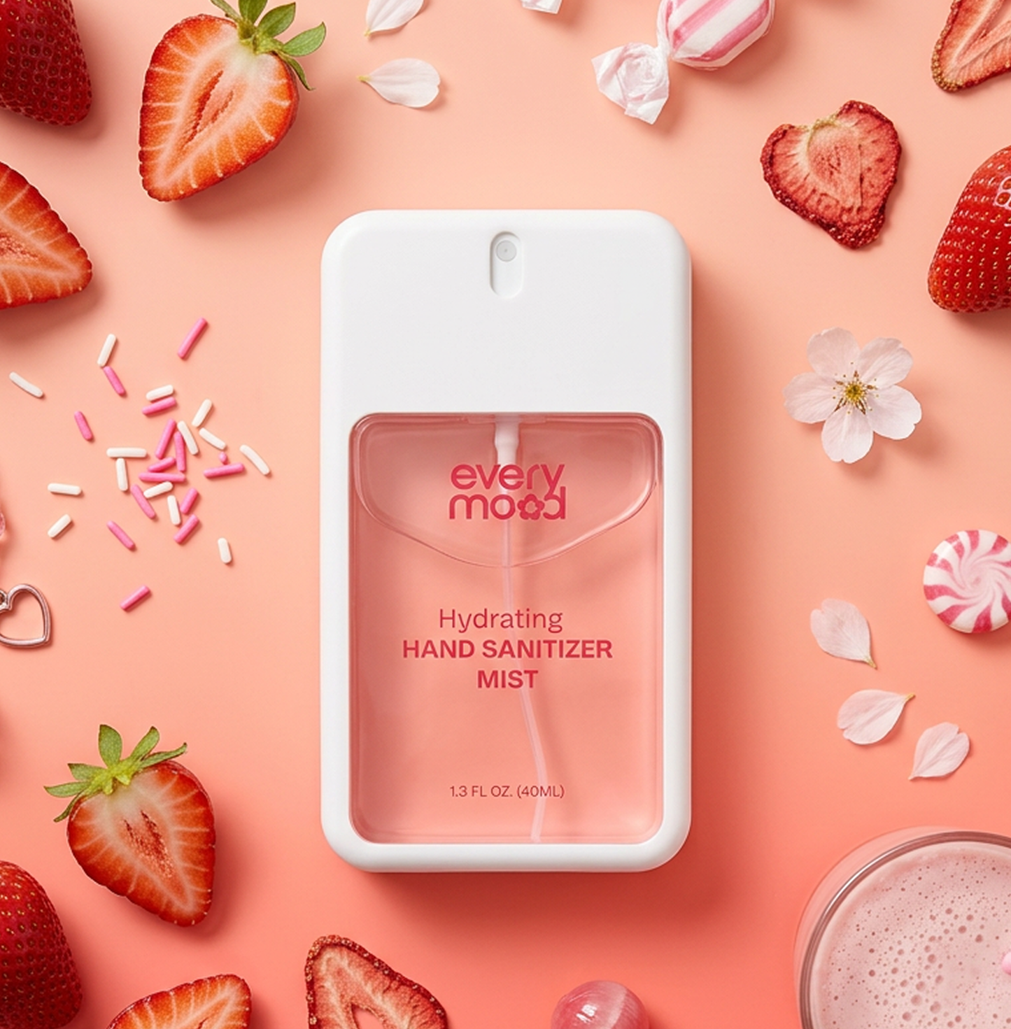 EveryMood | 12pk | Hand Sanitizer Mist | Strawberry