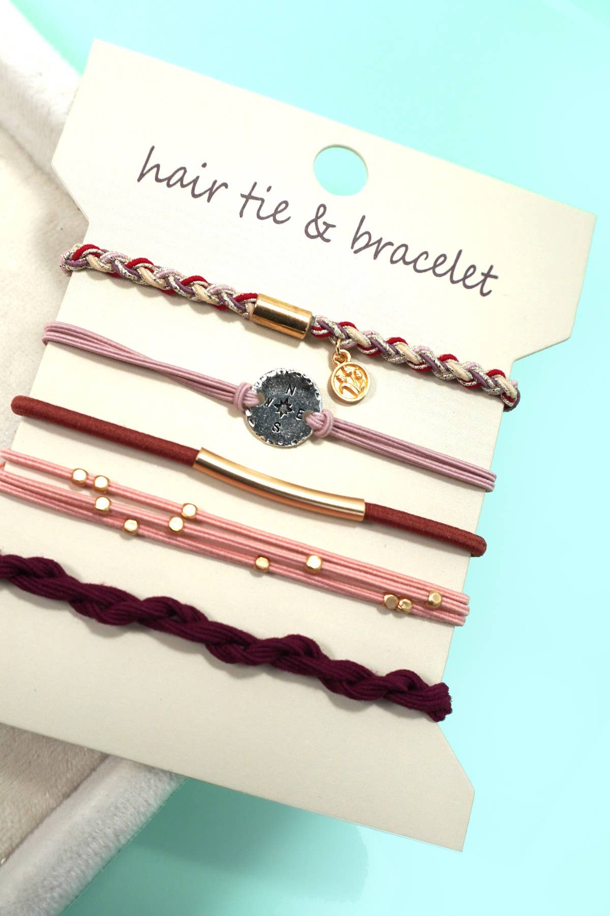 BOHO DUAL FUNCTION KNOT BRACELET HAIR TIES | 40BH104: BOW