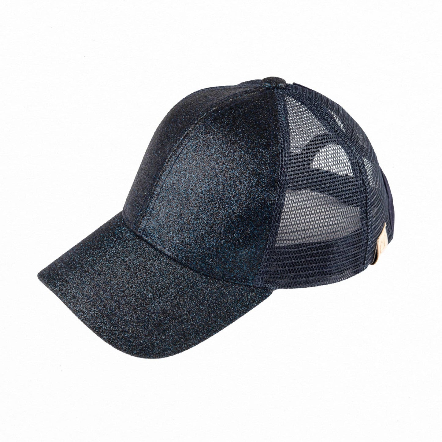 CC Kids Glitter Pony Caps ( KIDS BT-6 ): Light Blue / C.C KIDS ® Tag || Fits Size 1T - 4T || (Head Circumference 17" - 20”)