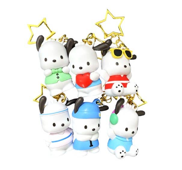 Sanrio Cute Pochacco Figure Key Ring Random Capsule BOX