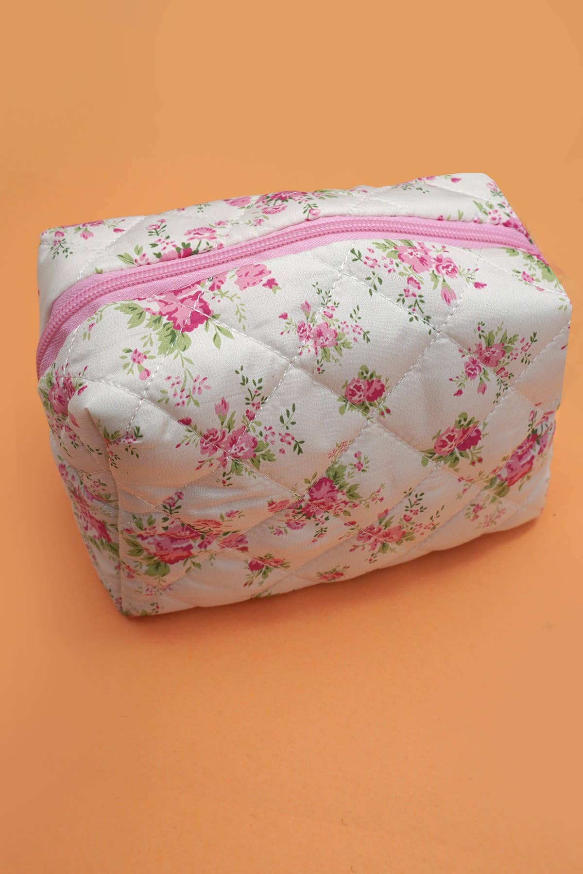 FLORAL TOILE PATTERN MAKEUP COSMETIC POUCH BAG | 40P562: E