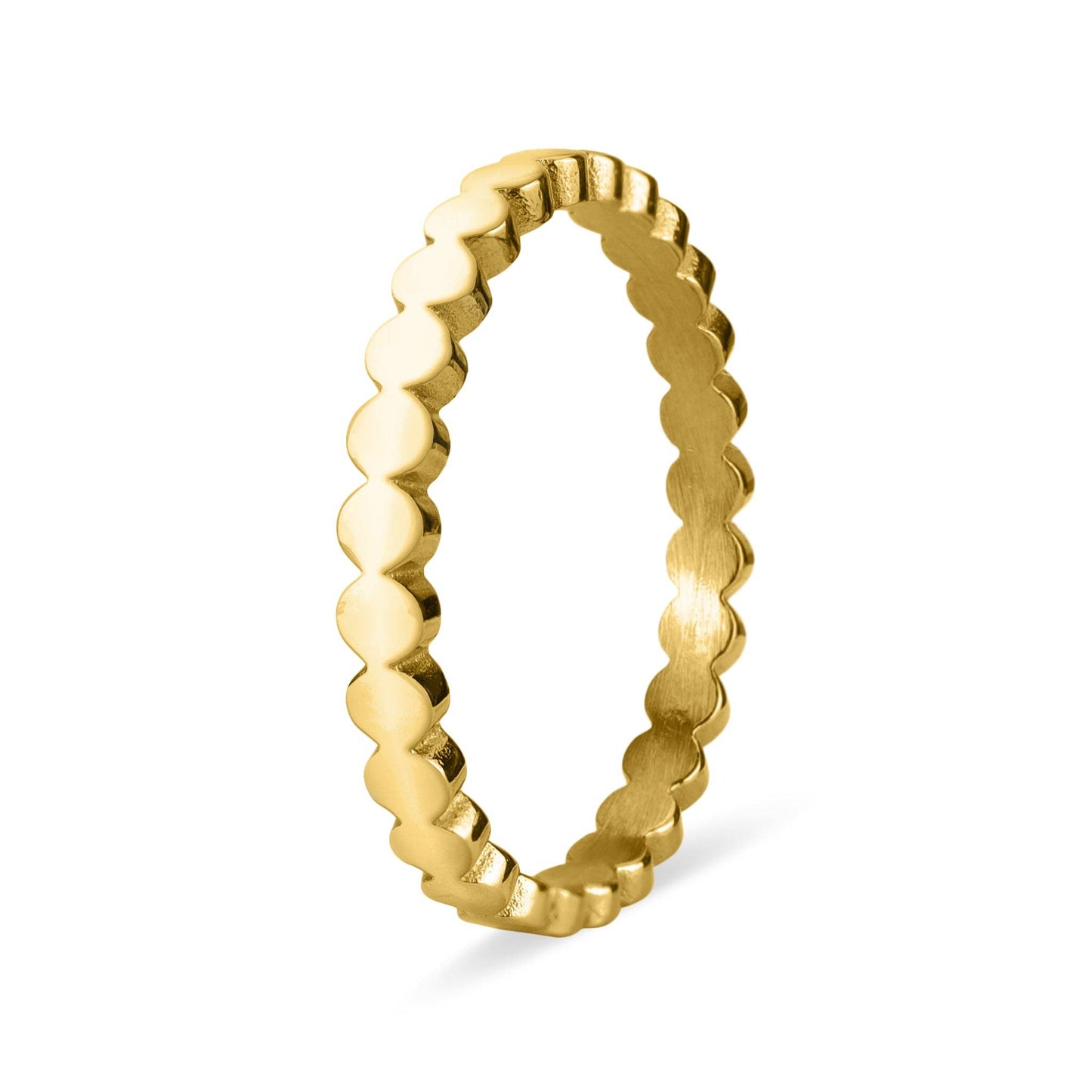 Flat Circle Stacking Ring: Gold / 10
