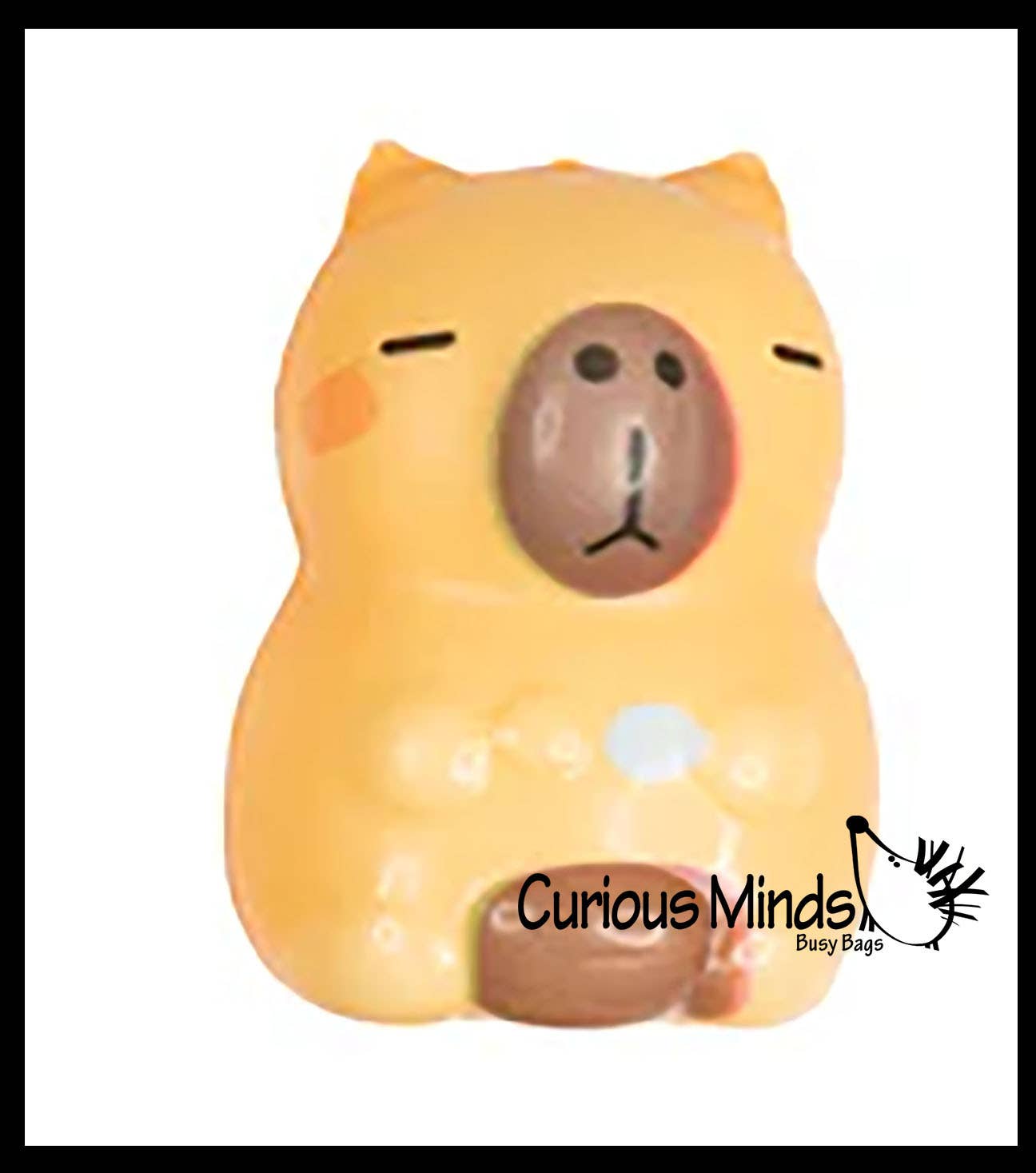 1 Capybara Dressed Mini Slow Rise Squishy Toy - Memory Foam