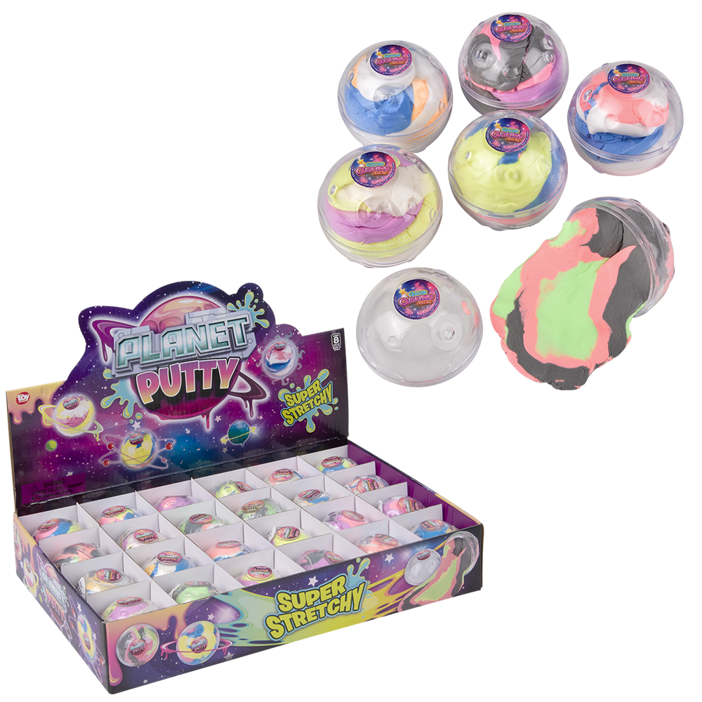2" PLANET STRETCH PUTTY ORB 24CT