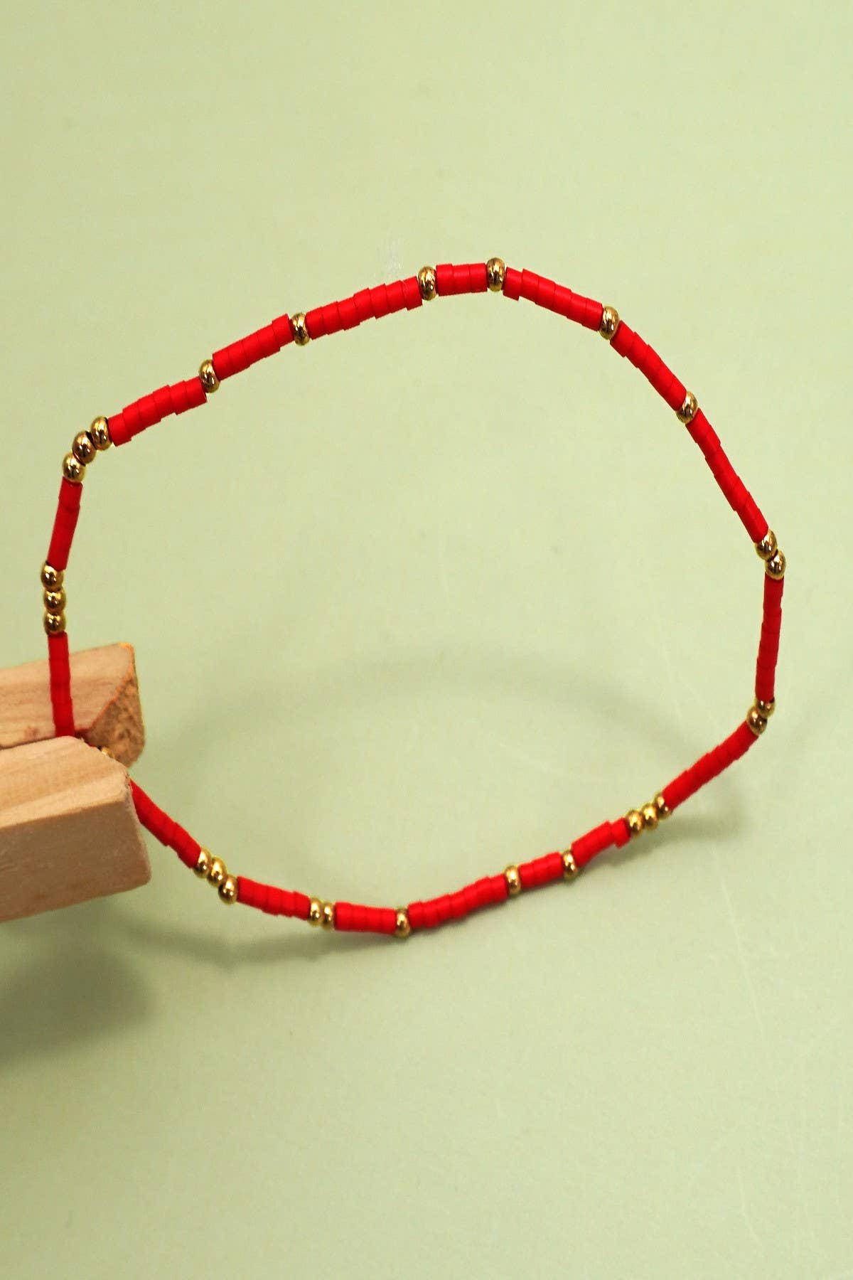 BOHO COLORFUL BALL BEADED BRACELET | 40B5178: Pink