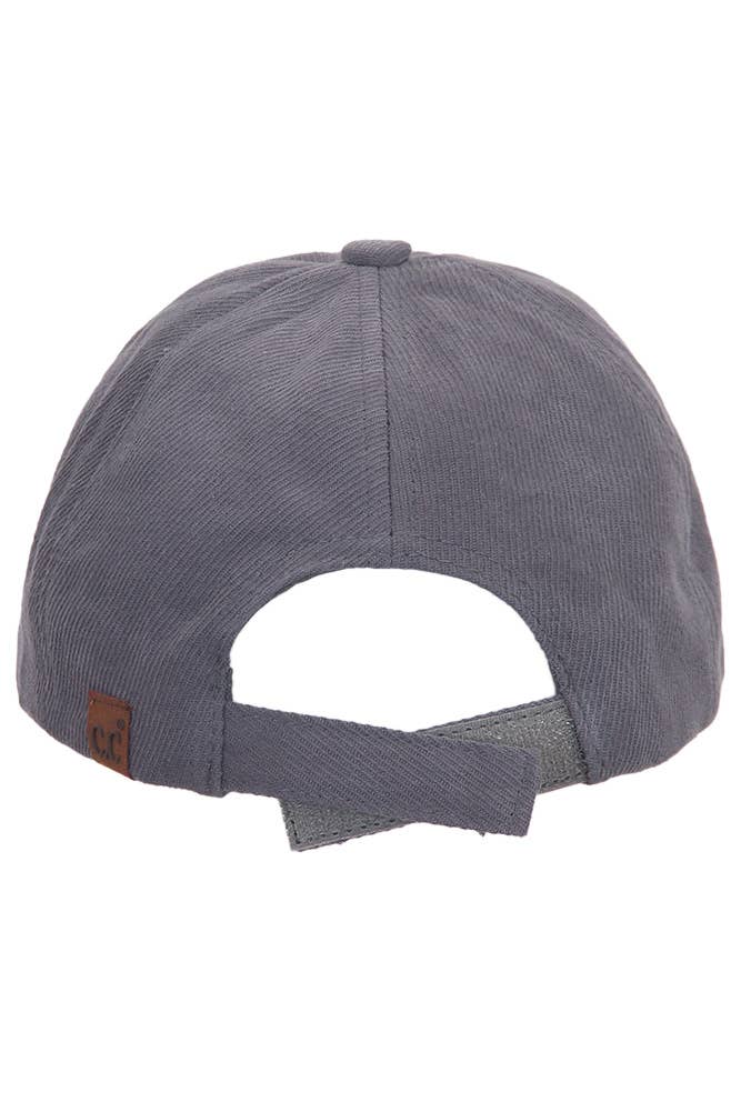 C.C Brushed Twill Baseball Cap: Light Beige