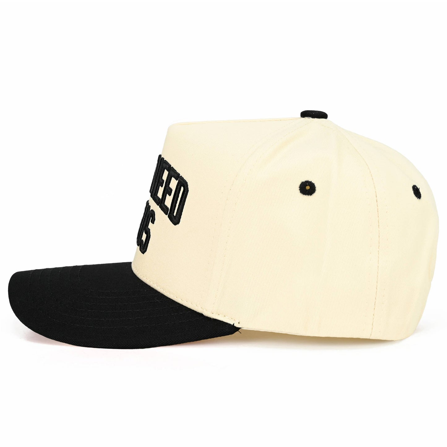 C.C Y'ALL NEED JESUS Embroidered Letter Two Tone Trucker Hat: Beige