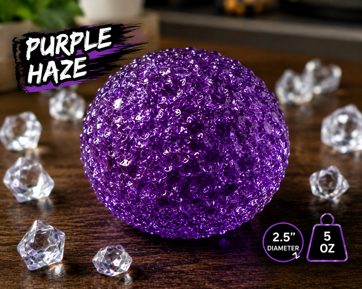 FEELZiES™ Icy Crunch Squishy™ featuring CrunchCore™ Filling: Purple Haze