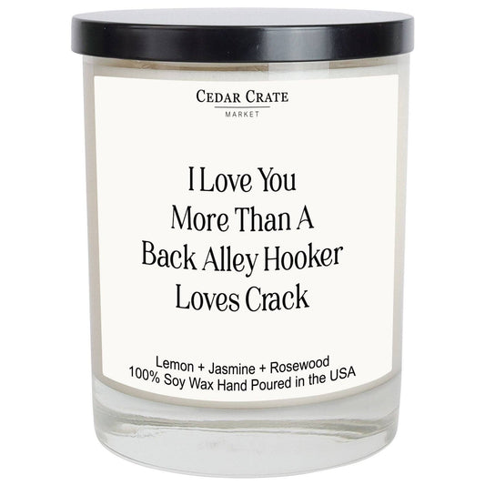 Funny Candle | Back Alley Hooker White | Best Friend