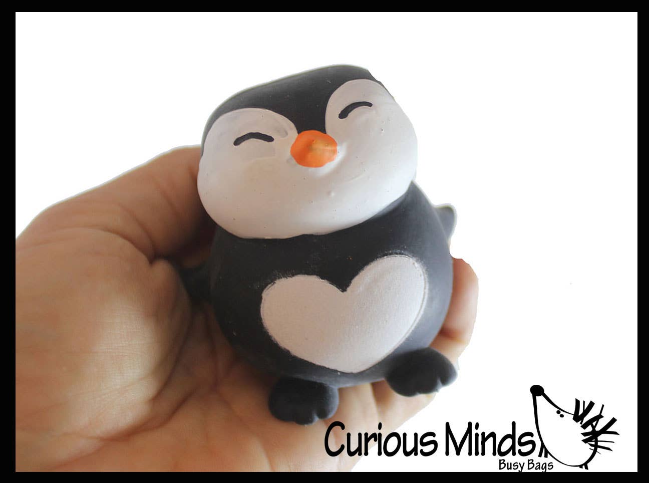1 Marshmallow Penguin Animal Stress Balls - Ultra Soft Knead