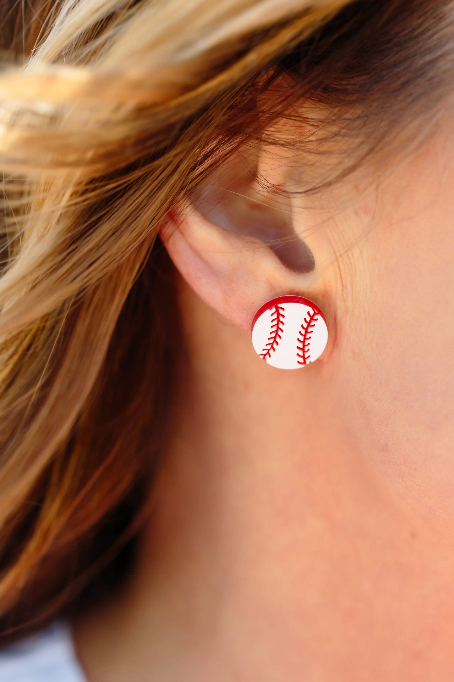 Baseball/Softball acrylic studs: Baseball