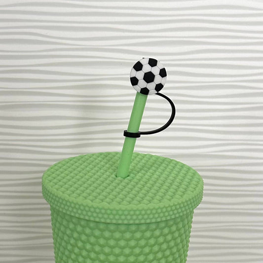 Gameday Straw Cover Topper Soccer Ball 7mm