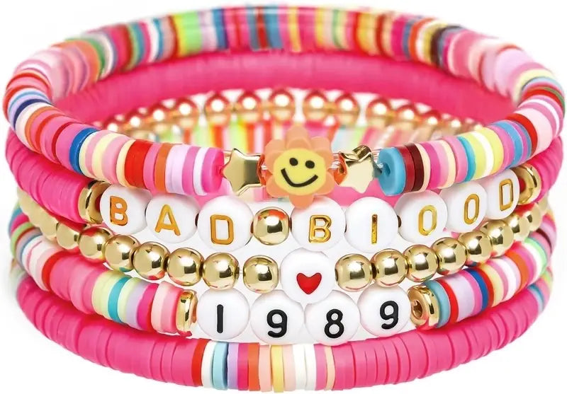 Trading Bead Bracelets for Swiftie Fans Taylor Swift: Set of 12 Bracelets