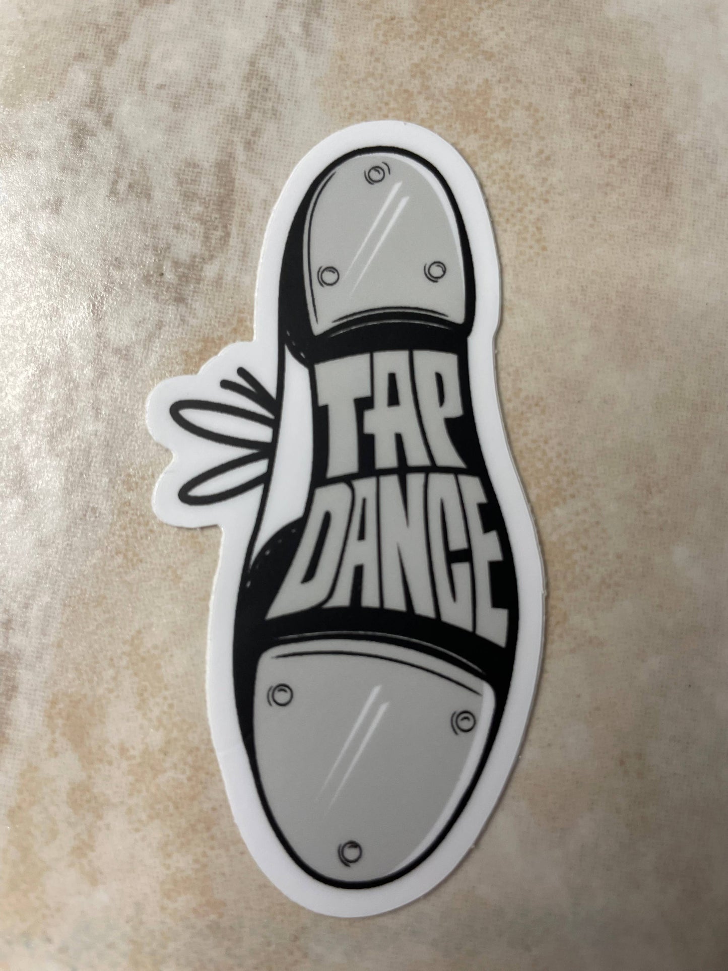 Tap Dance Vinyl Sticker, 1.5" x 3": No Packaging