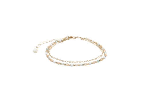 Good Fortune + Growth 2mm Healing Layered Bracelet