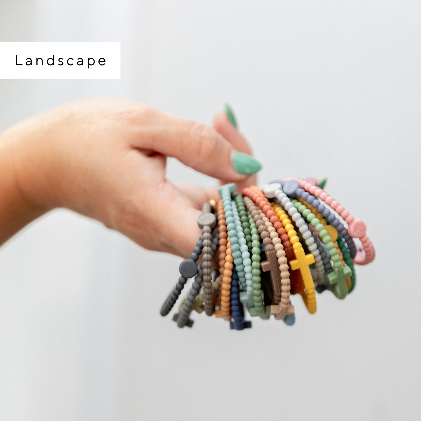 Jesus Bracelets - 25 Packs: Shimmering Sands (25 Pack) / Medium